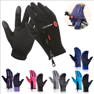 Windproof Ski Riding Plush Warm Mountain Sport Mobile Phone Touch Screen Gloves